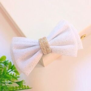 Laço em tule com glitter